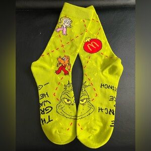 McDonald's Grinch Socks - Adult